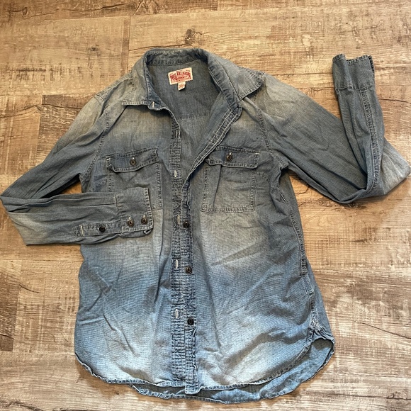 Denim Button Down - Picture 1 of 2